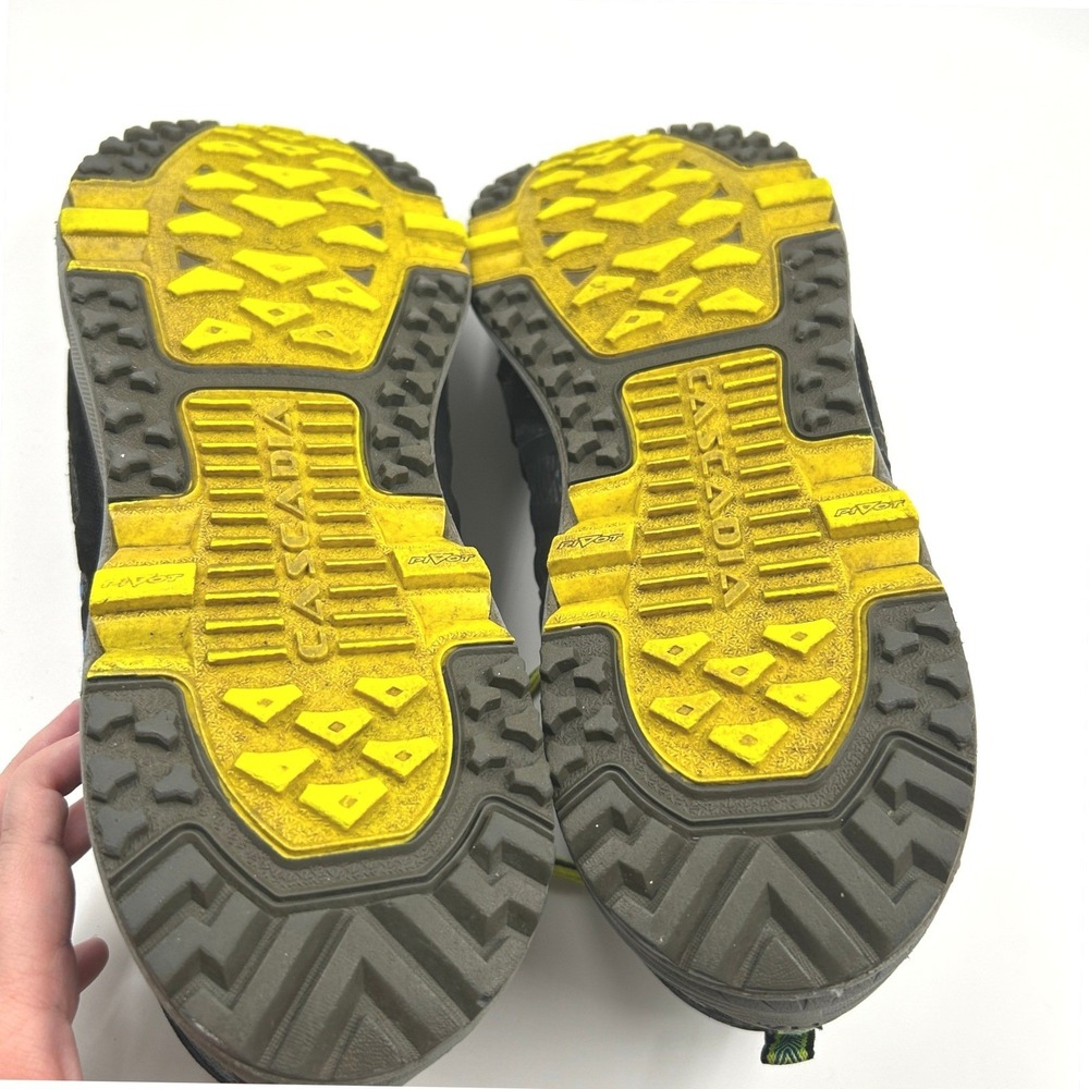 Brooks Cascadia 11 Trail Running Shoes Size 13 Black Blue Yellow Gorpcore - Picture 8 of 8